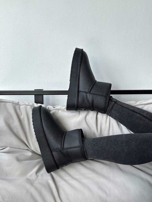 Жіночі зимові уггі [36-41] натуральна шкіра, хутро | тепле взуття