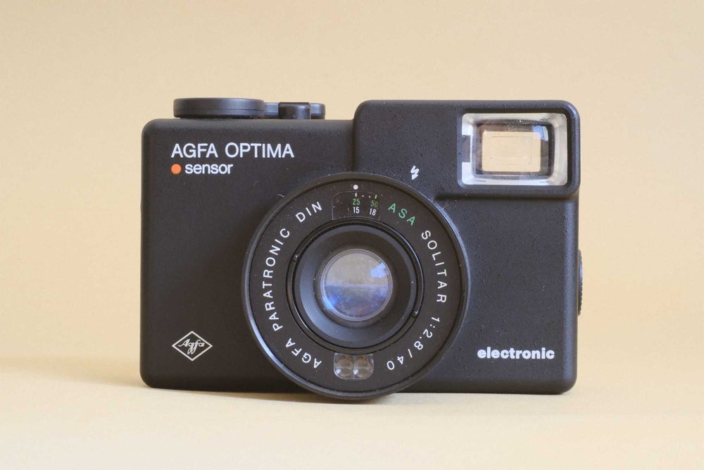 Camera analógica compacta 35mm Agfa Optima sensor electronica