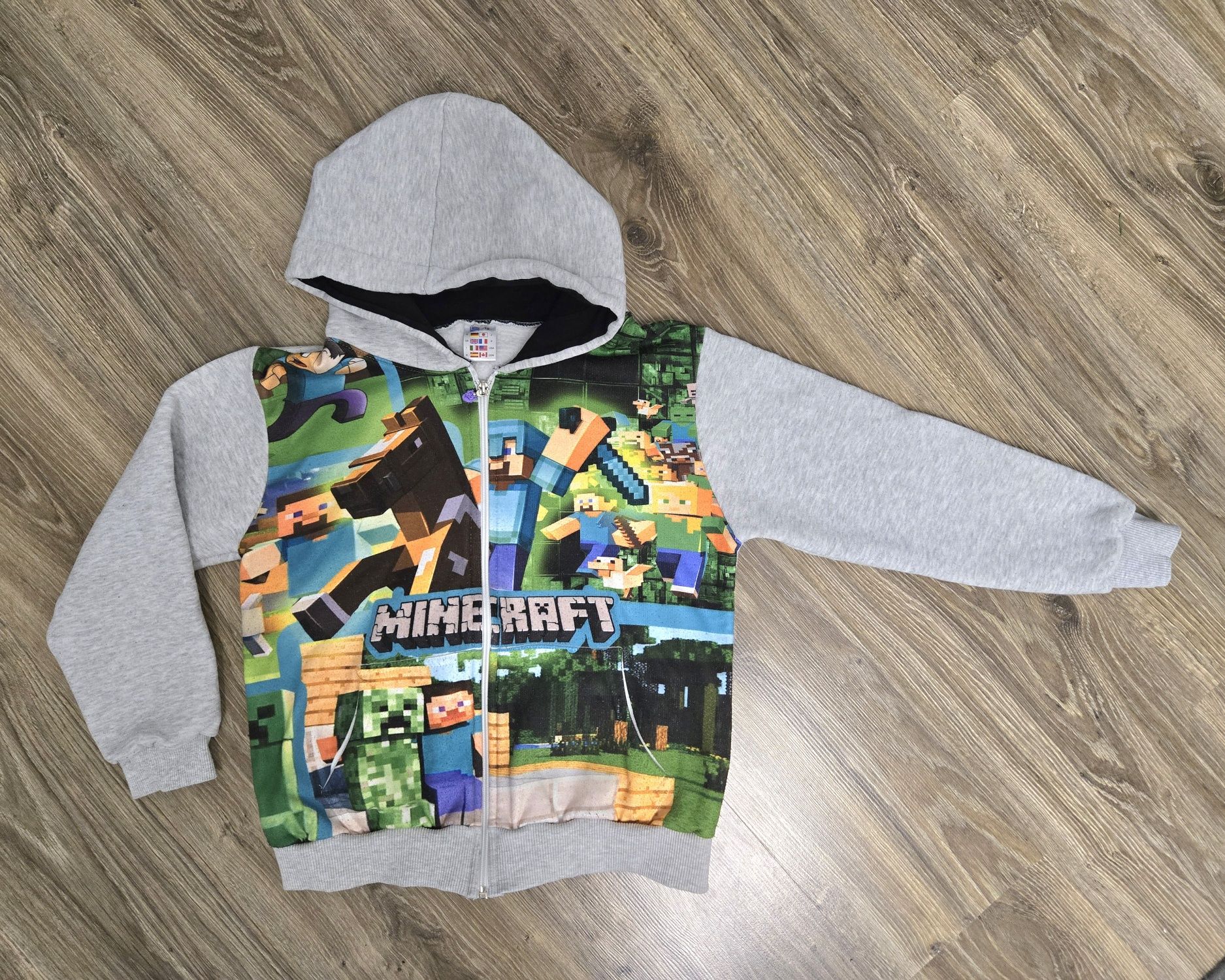 Bluza Minecraft i moro z dinozaurem
