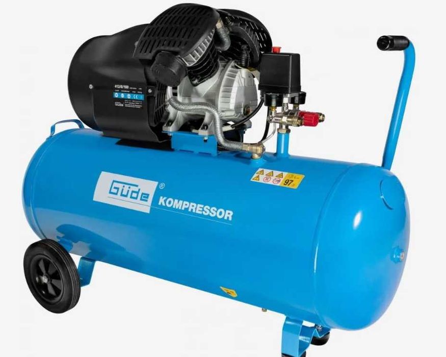 GÜDE Spreżarka Kompresor Kompresor powietrza 412/8/100 230V 2 cylindry
