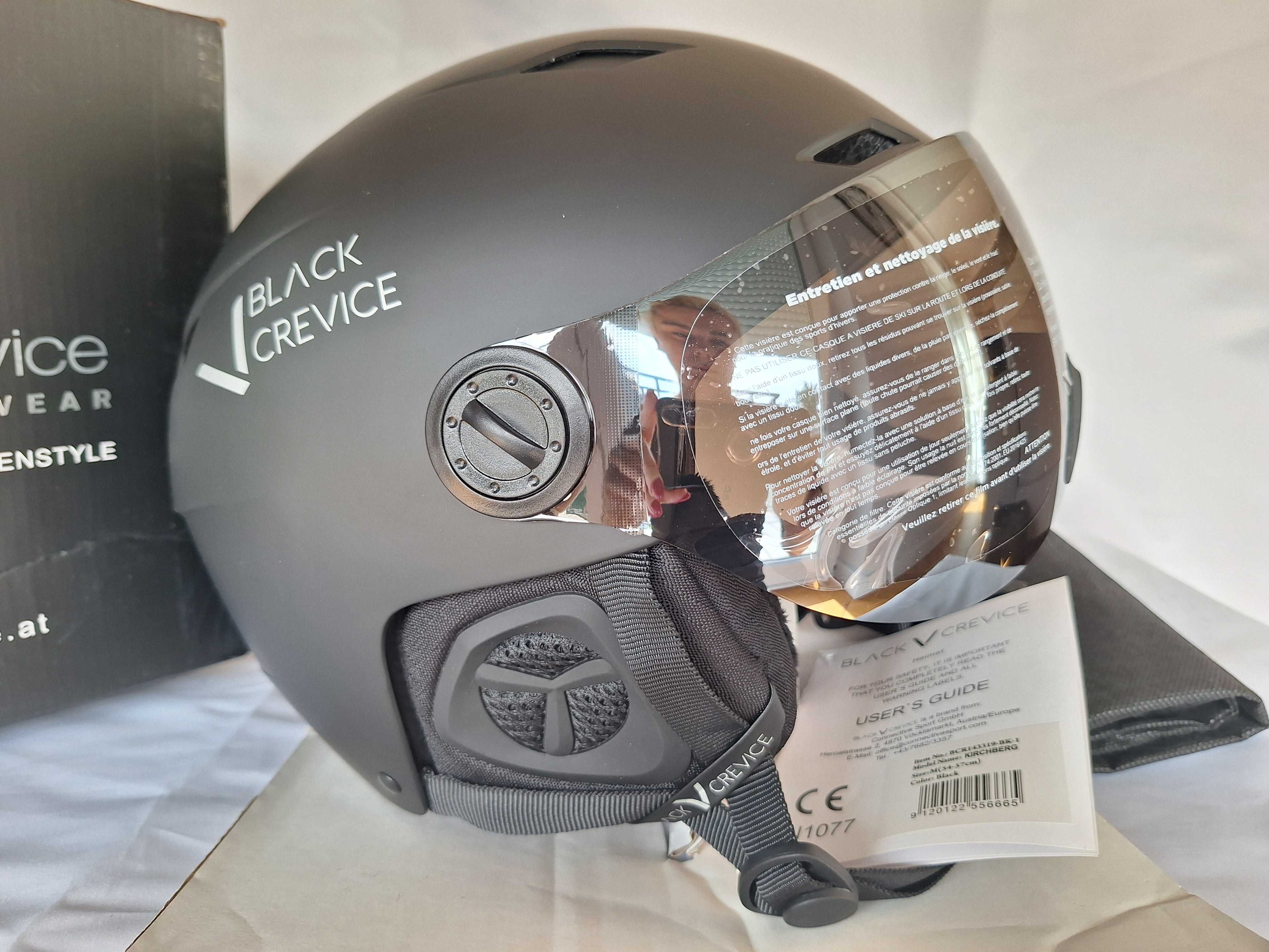 Kask narciarski Black Crevice Kirchberg Black M 54-57cm