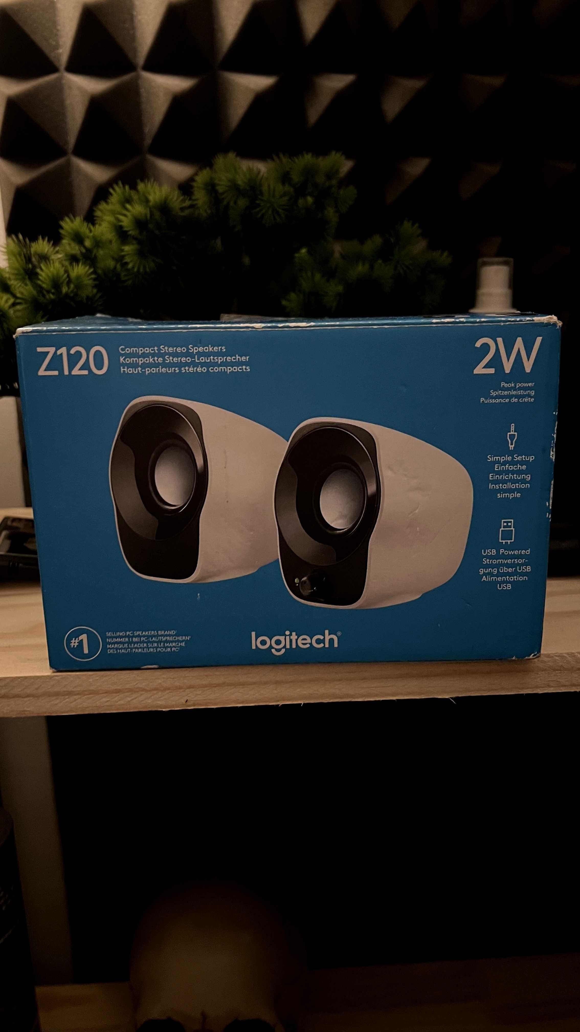 Logitech Z120 Laptop Speaker 2.0 (3.5 mm USB power) Black / White