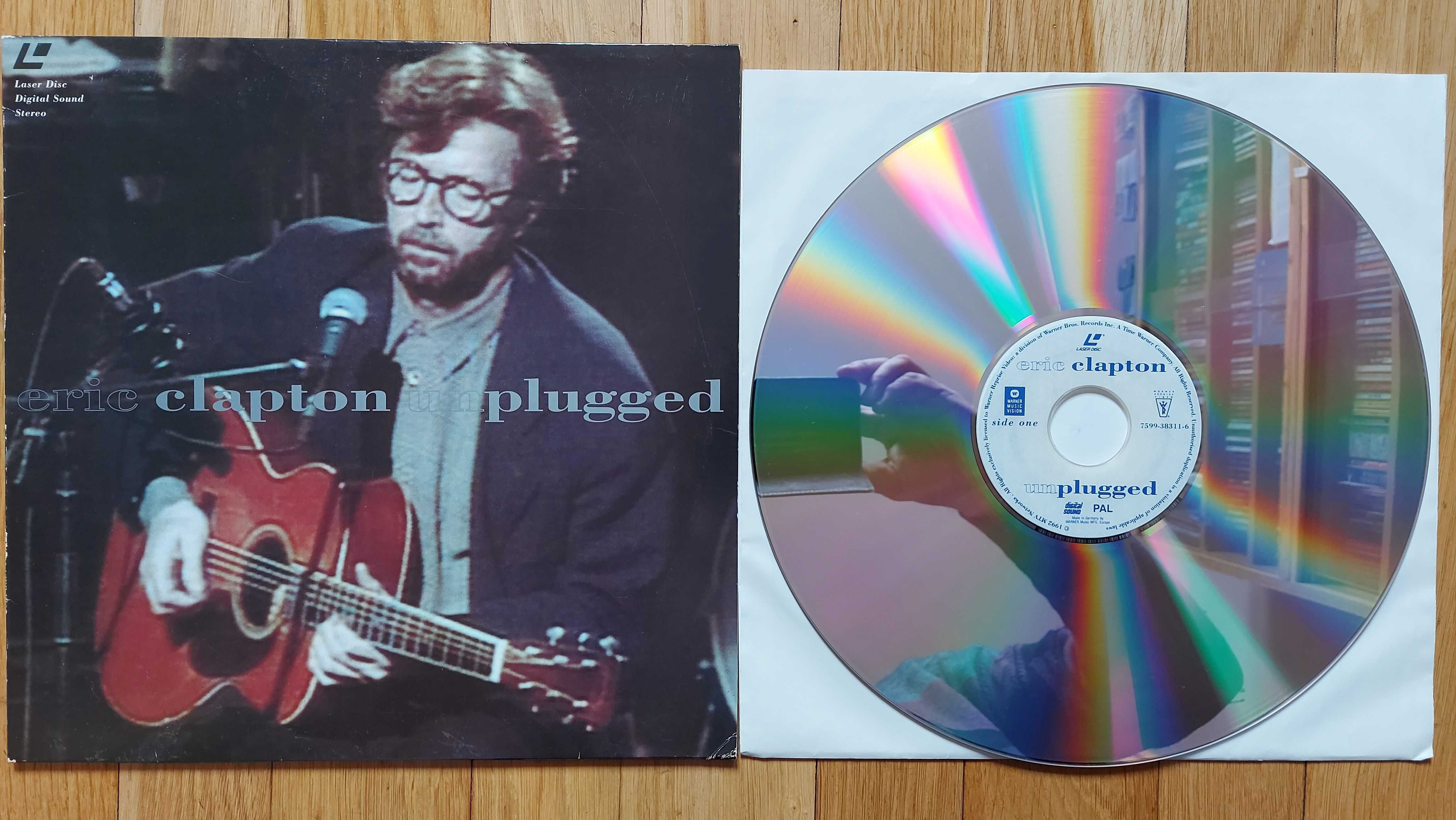 Laserdisc Eric Clapton Unplugged  1992  UK&EU (EX-/VG+) + inne tytuły