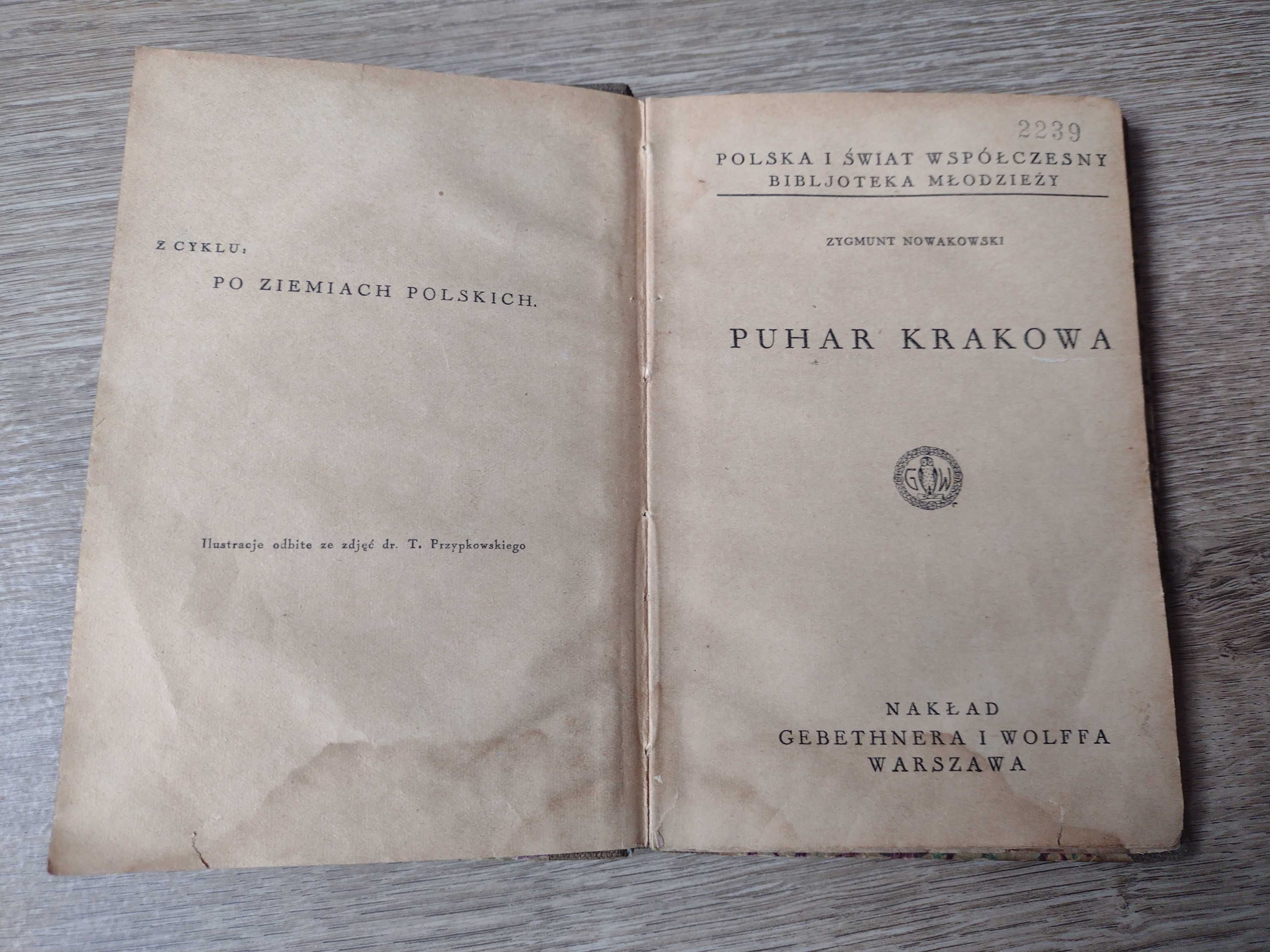 Puhar Krakowa stara książka 1933 r.