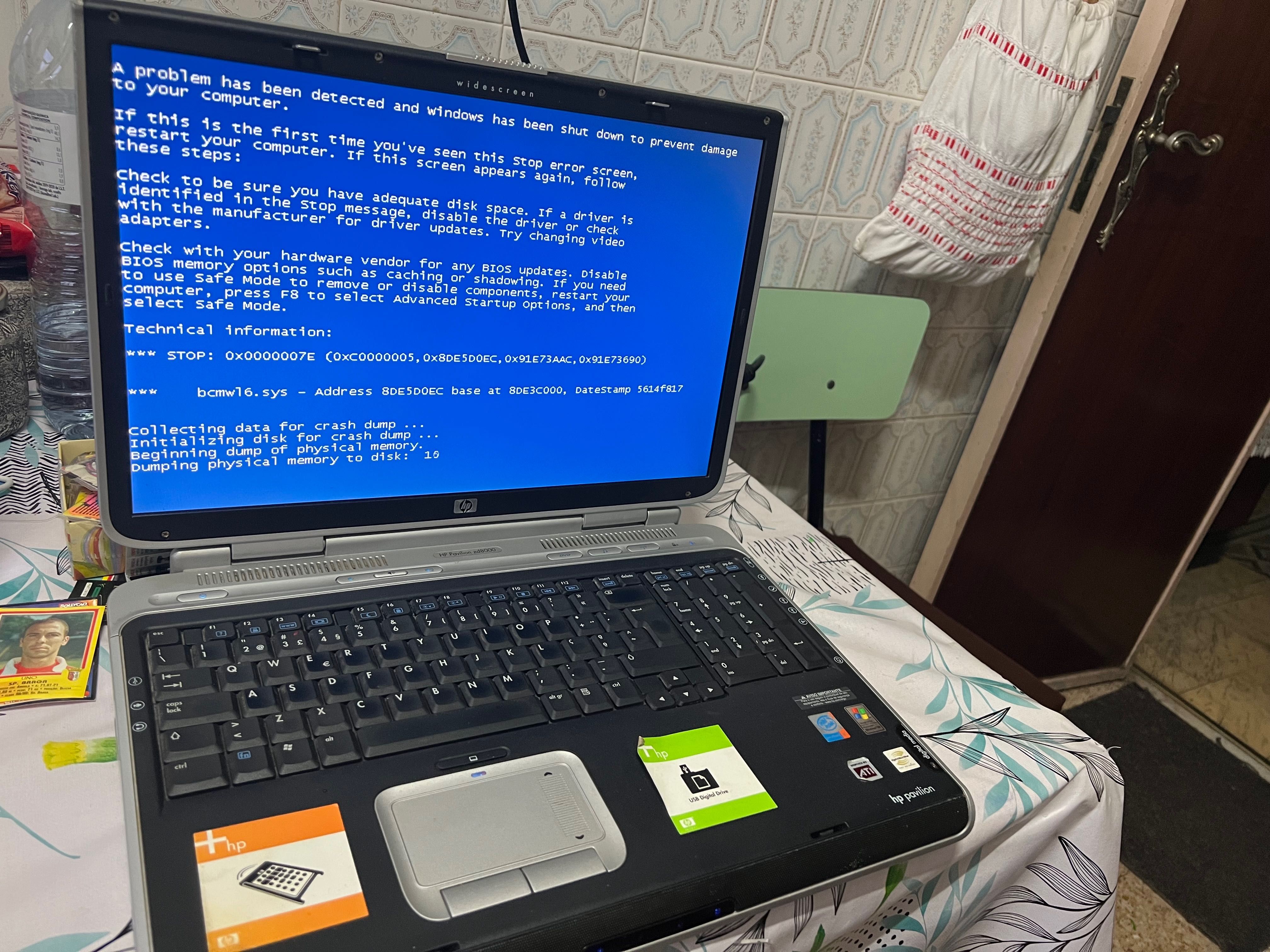 Hp pavillion usada com bolsa portatil computador com bolsa