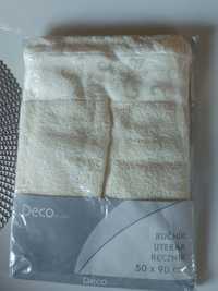 NOWY ręcznik ecri Deco design 50x90