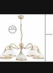 Lampy sufitowe 5 + 3. Bardzo mocne światło
