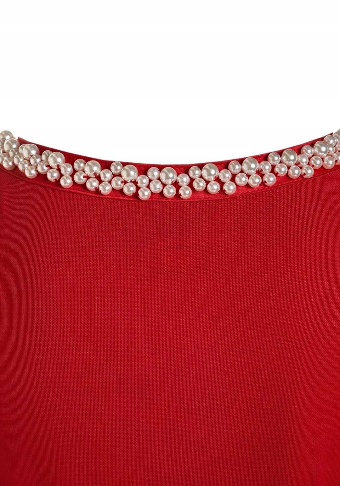 S.Oliver rozm. 164 śliczna koktajlowa sukieneczka z perłami