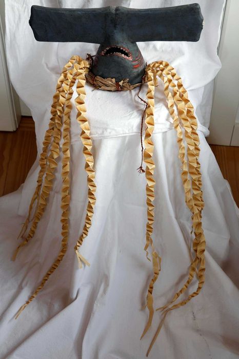 Escultura de madeira pintada, Bijagó Guiné-Bissau