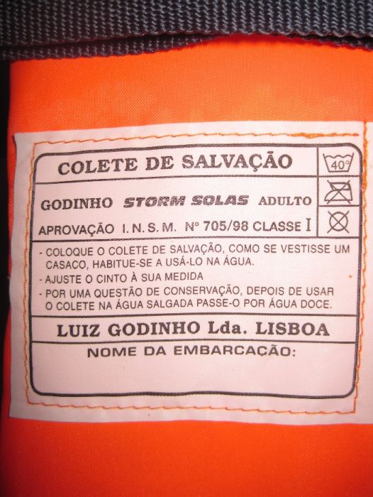 Colete de salvação