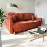 Kanapa ALIS sofa, sztruks, bonell, funkcja spania