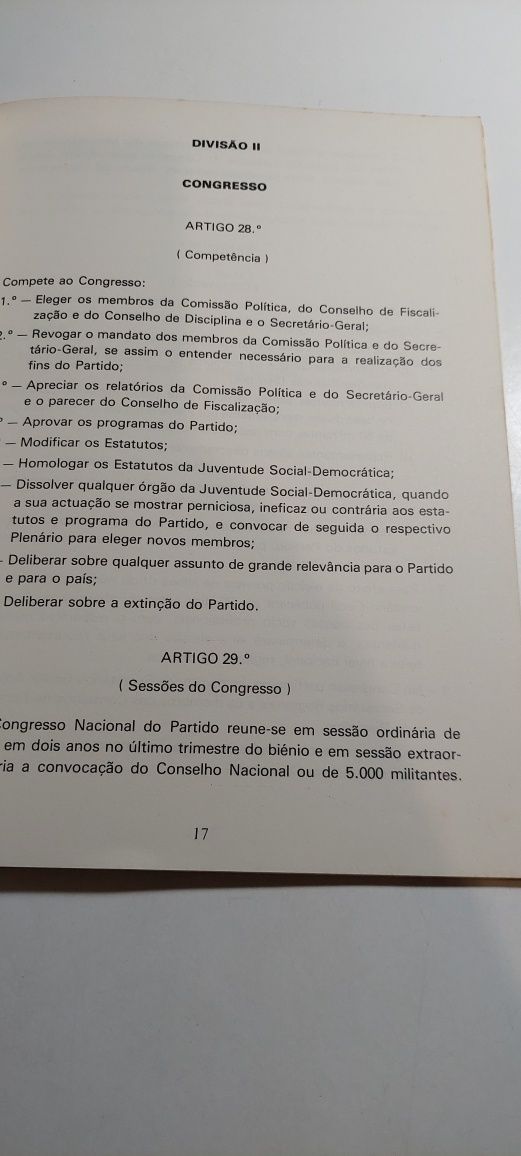 PPD, Partido Popular Democrático - Estatutos
