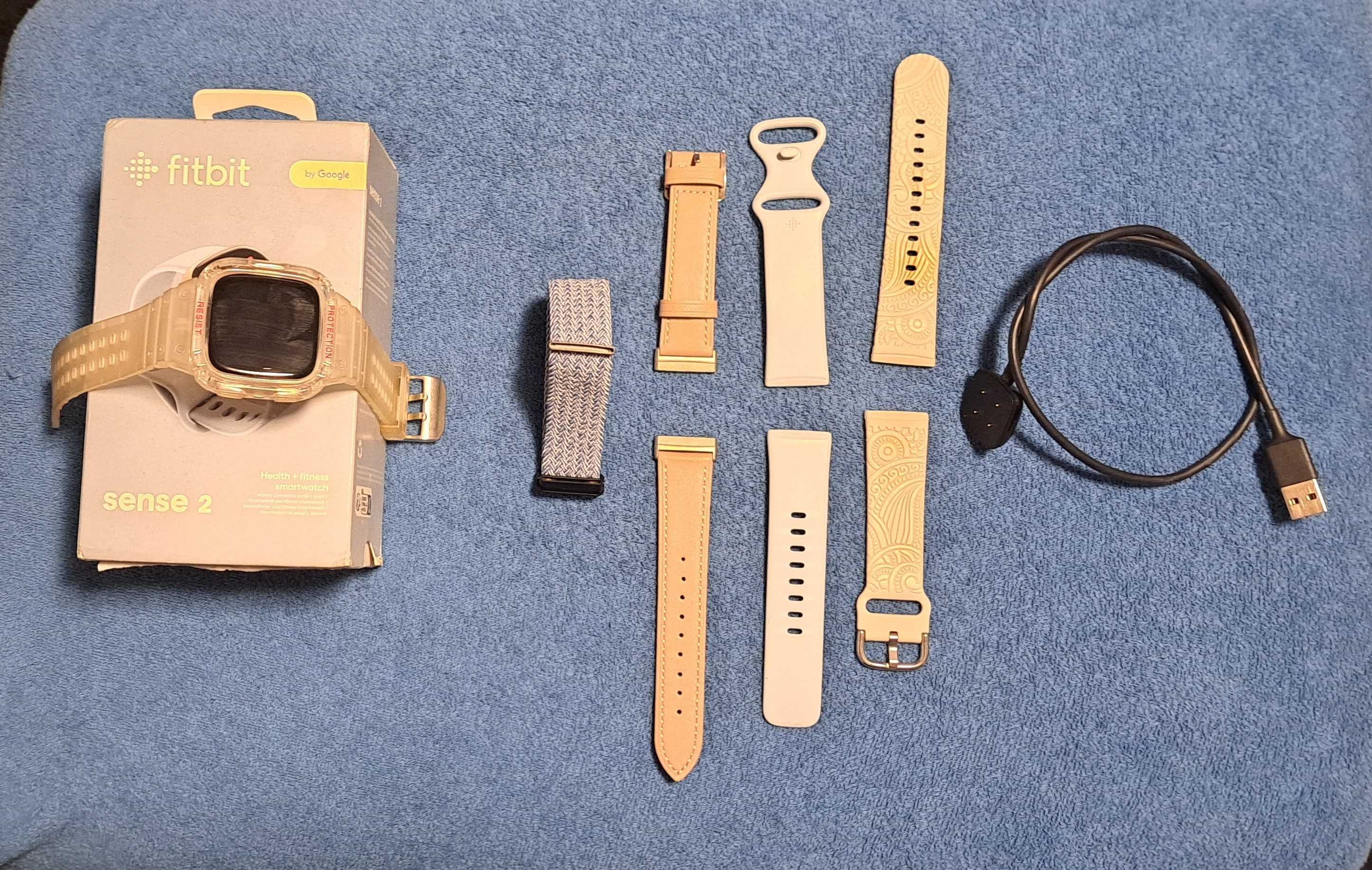 Smartwatch Fitbit sense 2 gold + 5 opasek