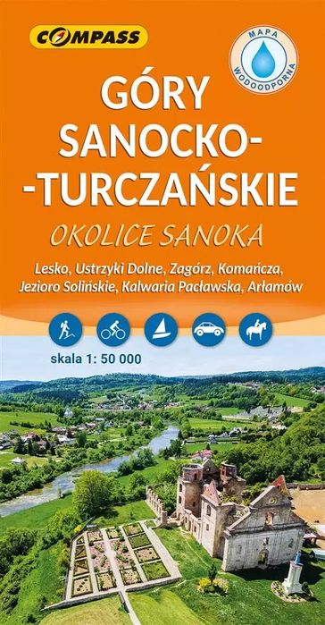 Mapa - Góry Sanocko-Turczańskie 1:50 000. Wydawnictwo Compass