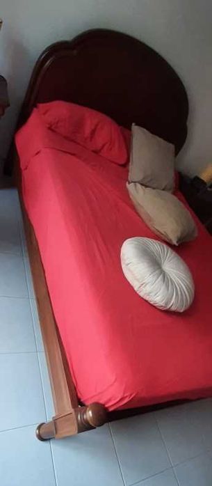 Cama Casal Madeira Completa