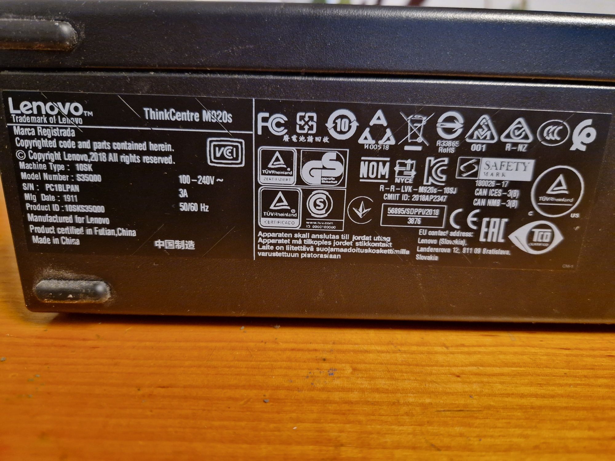 Lenovo think m920s