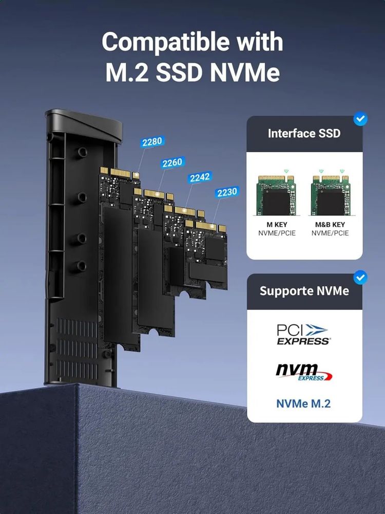 Зовнішній корпус UGREEN M.2 NVMe SSD Enclosure