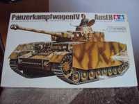 model panzerkampfwagen IV AUSF.H skala 1/35 no 35054 tamiya 1981 rok