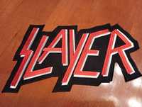 SLAYER thrash metal logo 28 x 18 cm ekran Haft naszywka nowa
