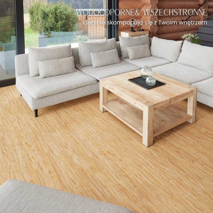 Panele Winylowe Samoprzylepne 5m² MIODOWE SĘKI Deski parkiet