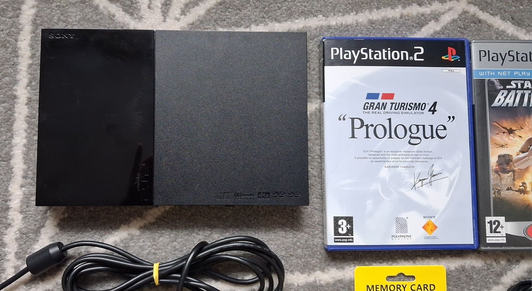 Konsola SONY PlayStation 2 Slim PS2 SCPH-90004 Date Code 0C ZESTAW