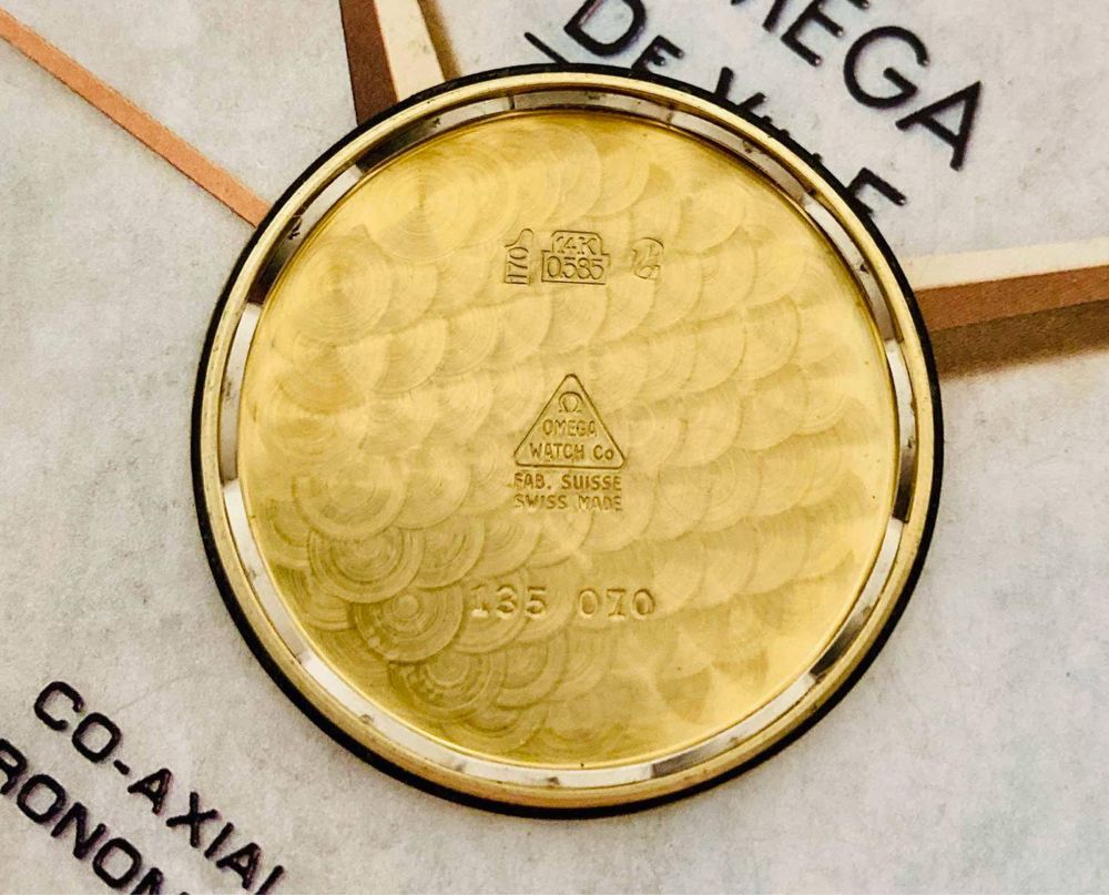 Zloty zegarke Omega z 1970 roku