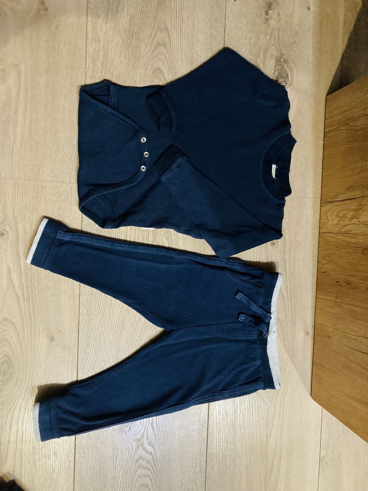 # navy set# zara# prażkowane