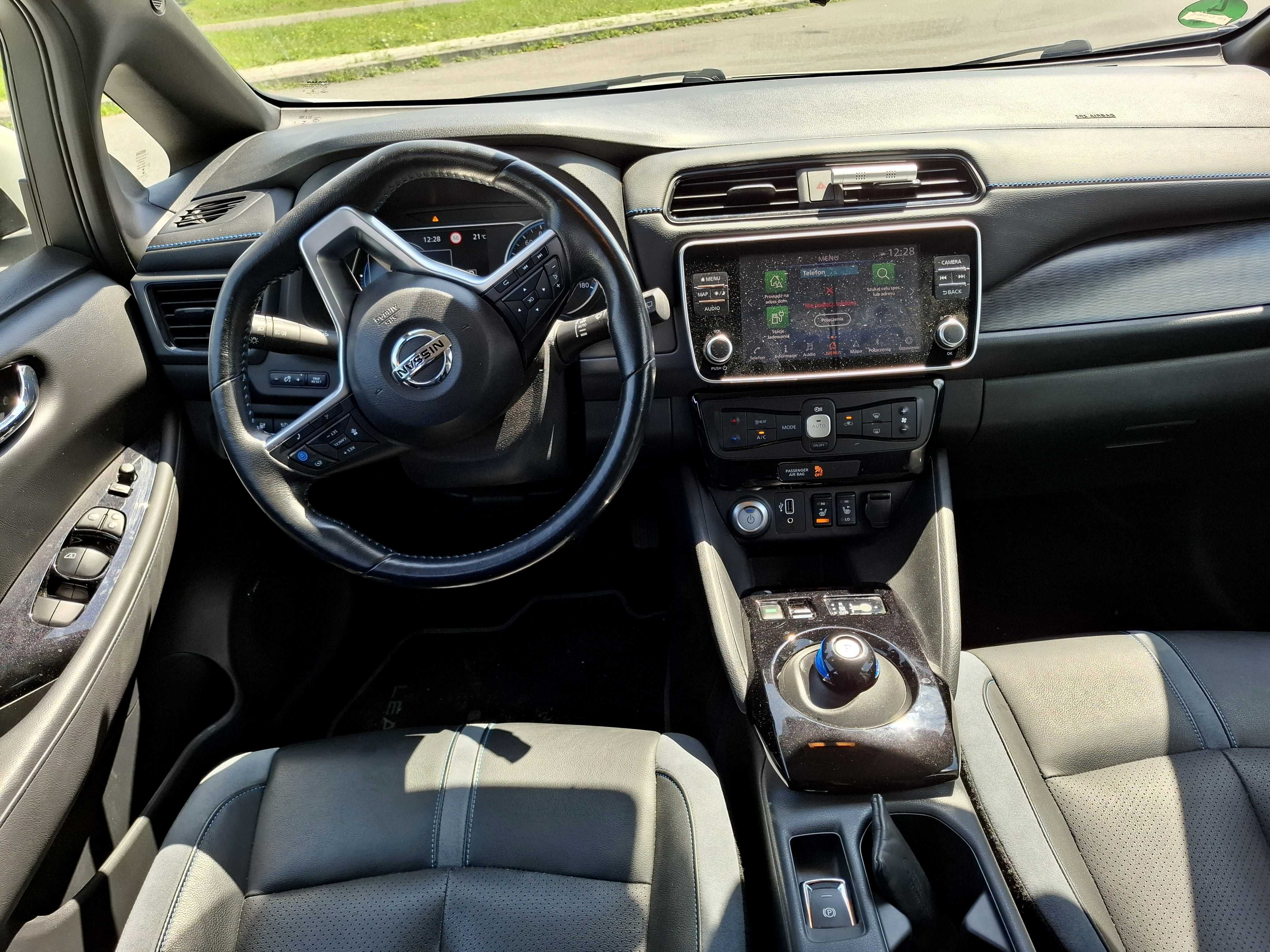Nissan Leaf Elektryk 150KM Navi Bose Kamera 360 Full Led Biała Perła!