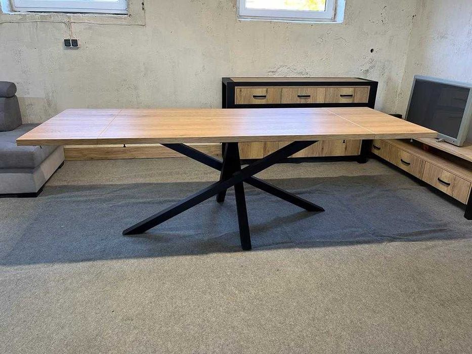 Stół PAJĄK z Solidna Metalową Ramą 160-240 x 100