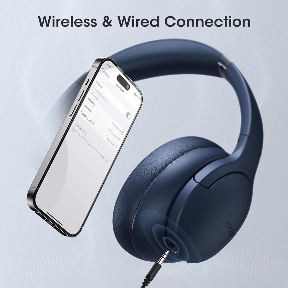 Бездротові Bluetooth-навушники DOQAUS Life4 – до 90 годин роботи!
