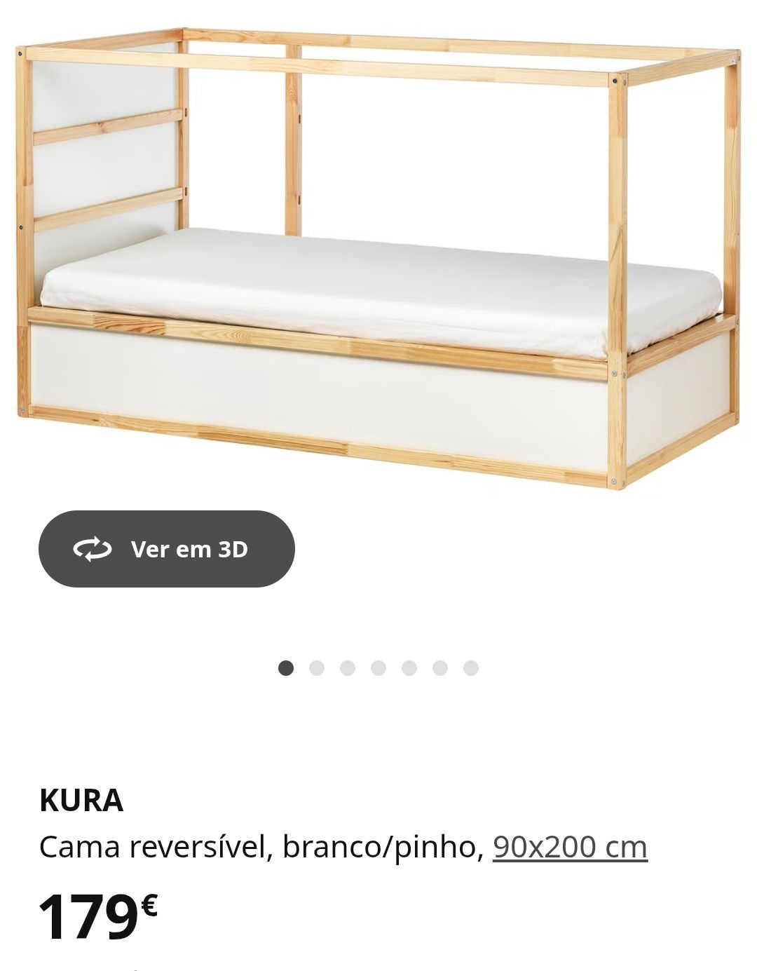 Cama criança de madeira pinho