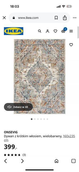 Onsevig Dywan Nowy 160x235