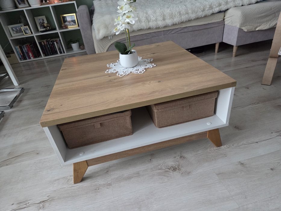 Stolik kawowy 80x80x39 skandynawski