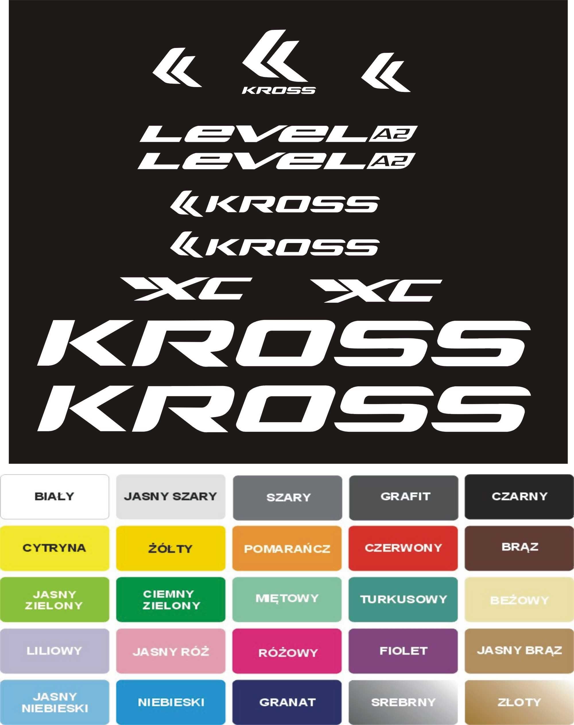 KROSS A2 LEVEL naklejki na rower 5-6C