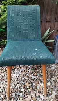 Krzesła fotele PRL patyczak tapicerowane