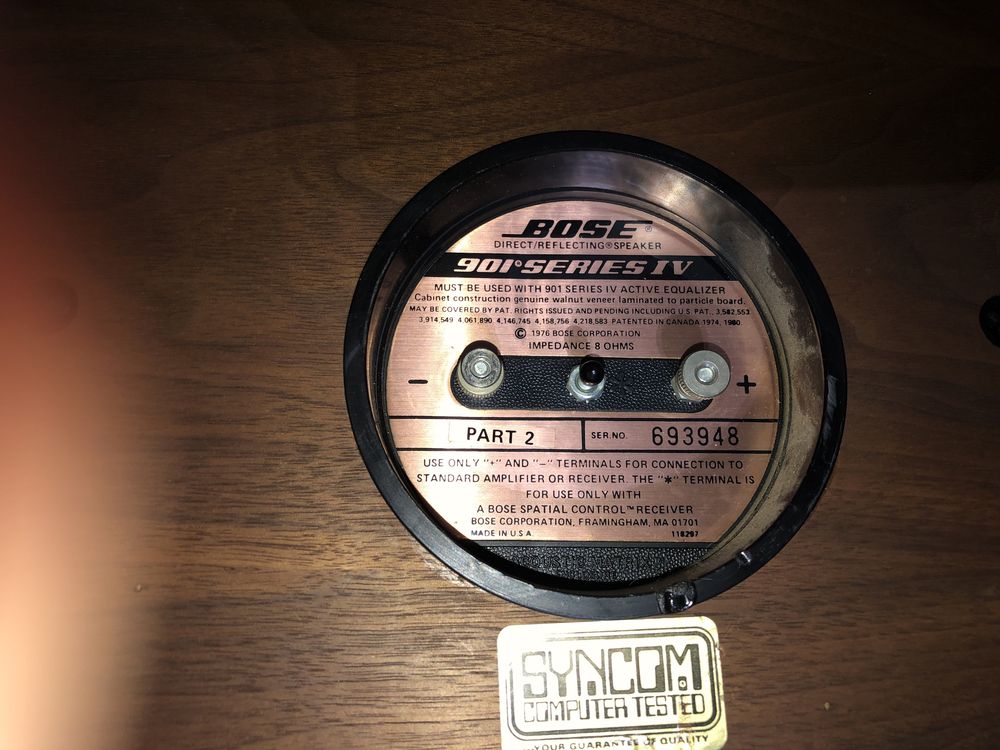 Kolumny Bose 901 series IV aktywny equaliser