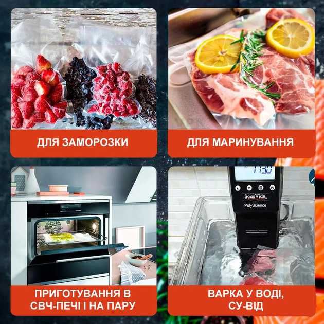 Вакуумные пакеты, пленка для вакуумного упаковщика25х500 см, есть опт