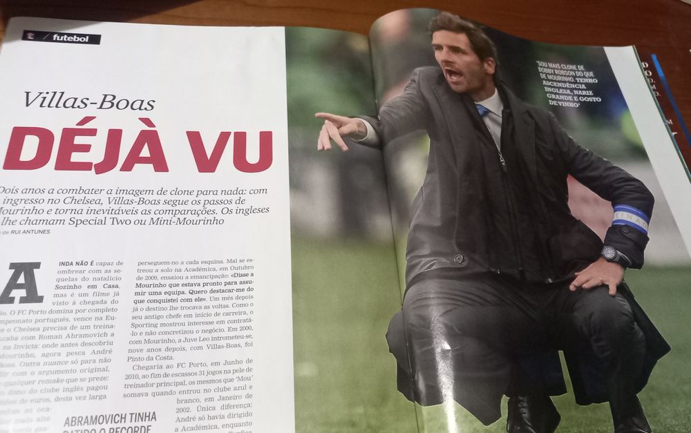 André Villas-Boas 2011 capa, revista e conteúdos