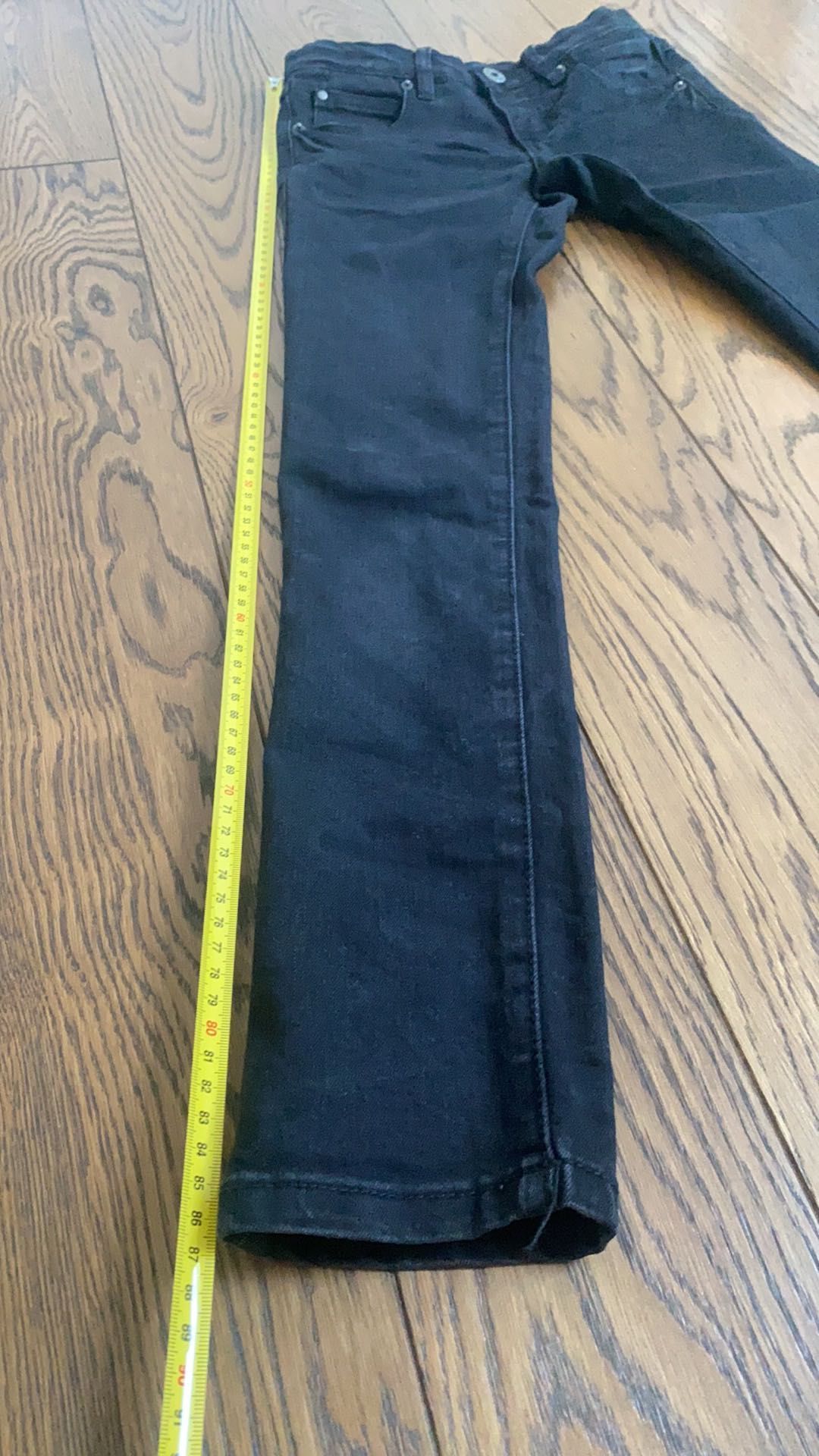 Kappahl spodnie czarne jeansy dla szczupłego Lab Industrics 146
