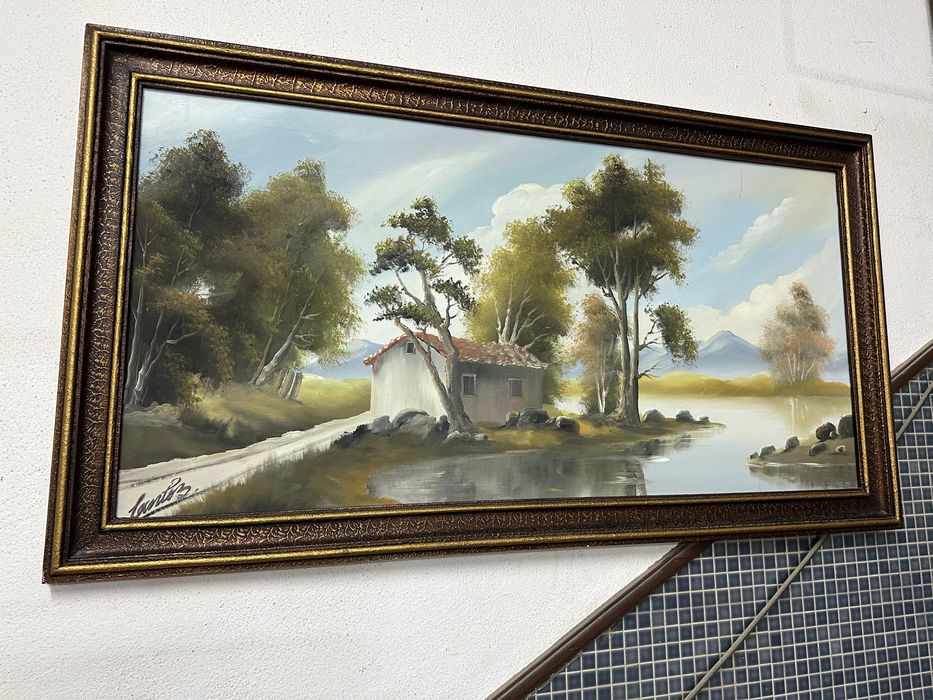 Quadro pintado a óleo