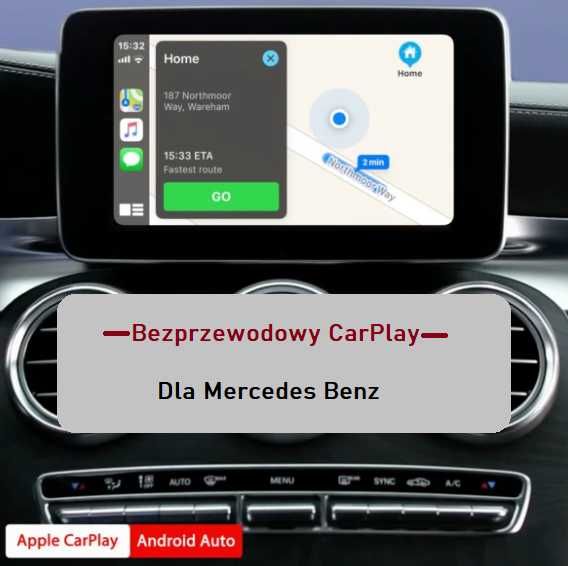MODUŁ CARPLAY MERCEDES BENZ A C E GLC GLE S cla aktywacja android auto