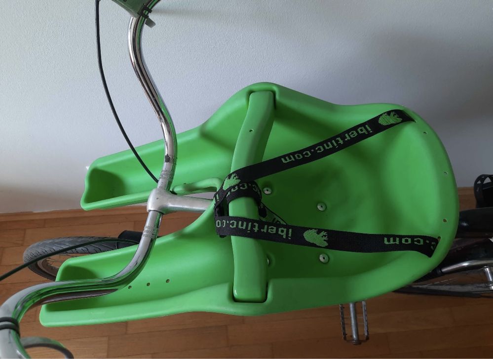 Fotelik rowerowy Ibert zielony