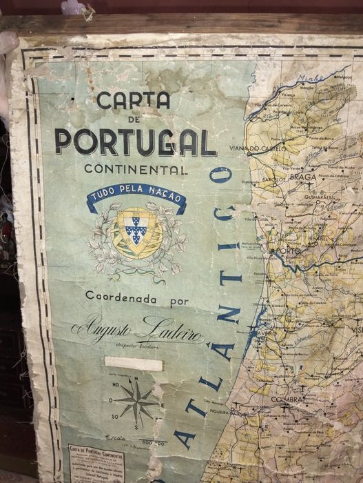 Carta de  1941 Portugal continental