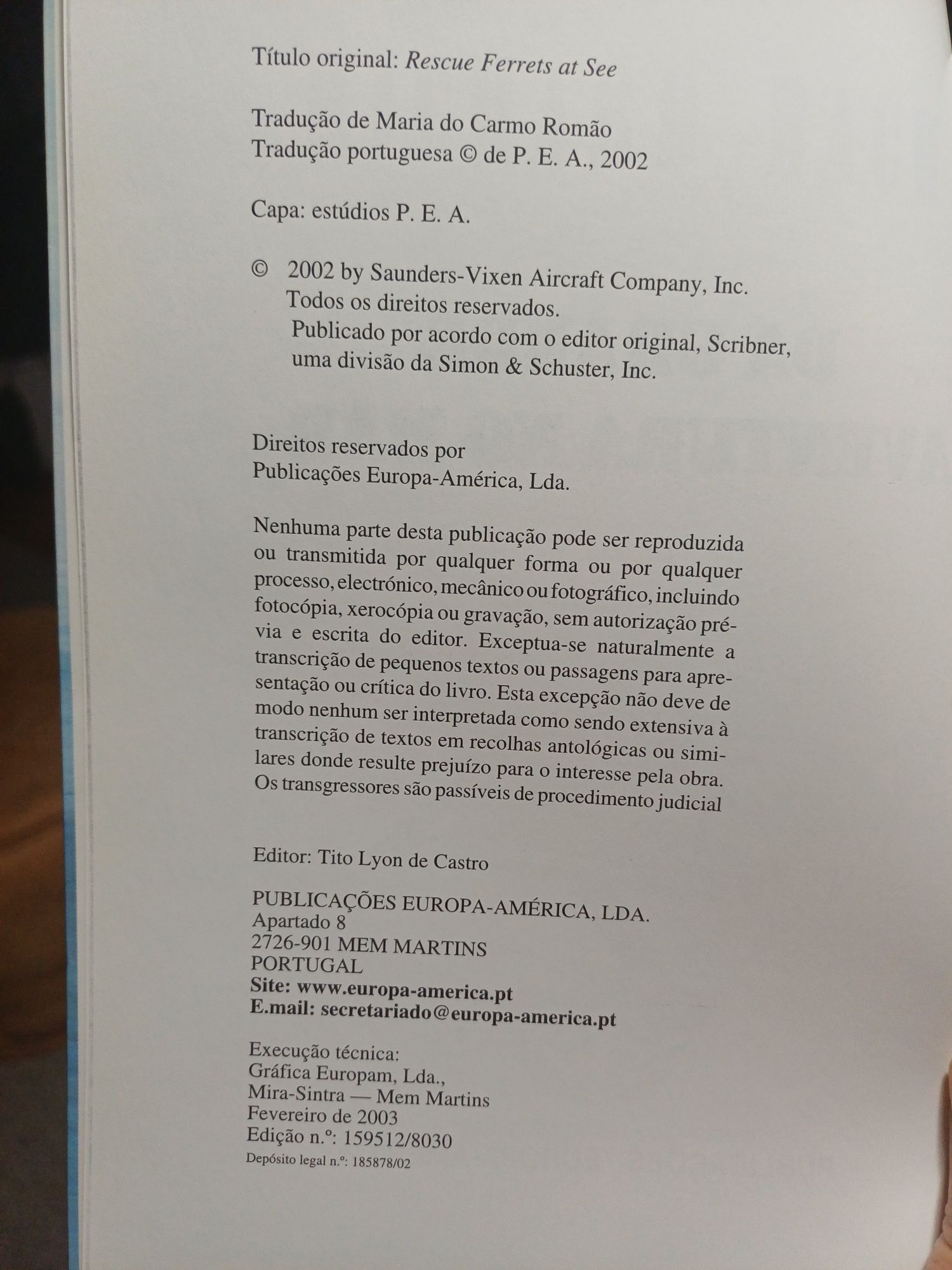 Crónicas dos Feitos dos Furões  - Da Grande Aventura no Mar
