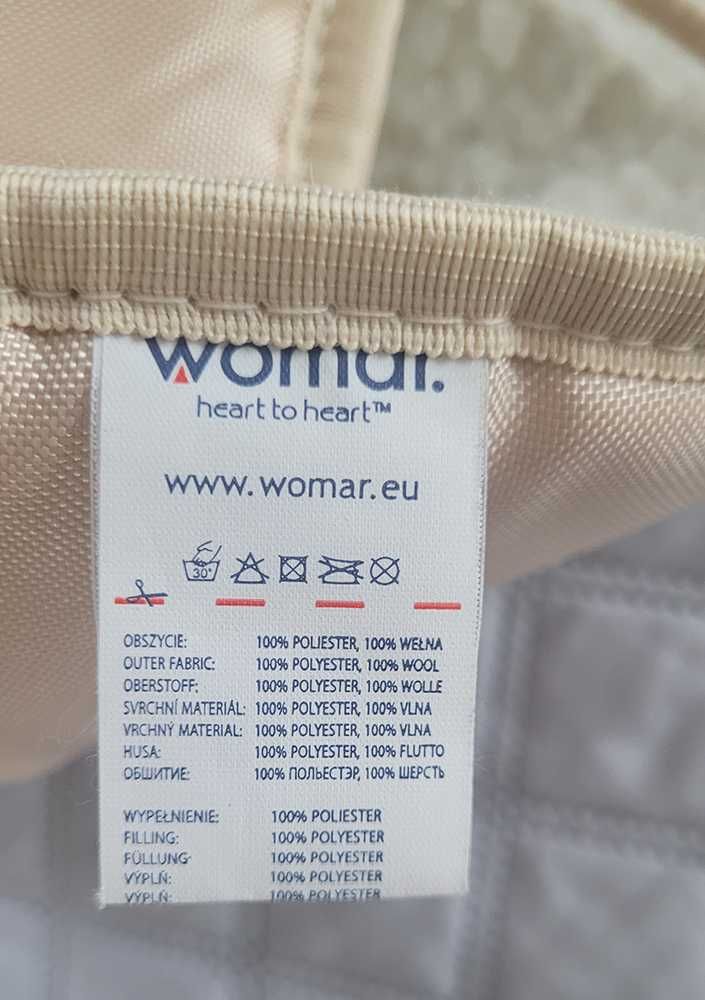 Wkładka z owczej wełny ocieplająca do wózka Womar Zaffiro