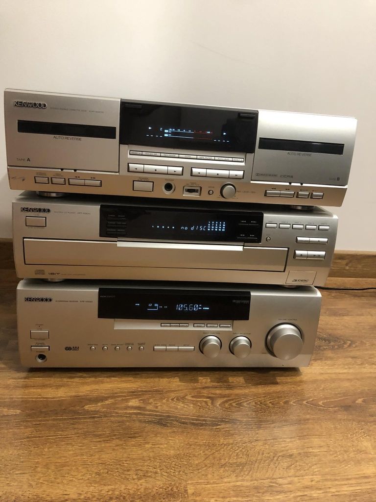 Kenwood wieża segment  v5020 5 CD amplituner  klasyk REWELACYJNY STAN