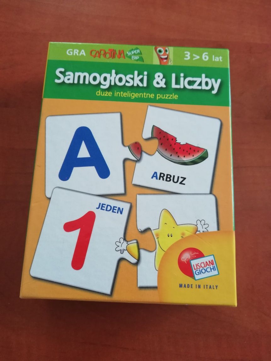 Puzzle Carotina Samogłoski i liczby