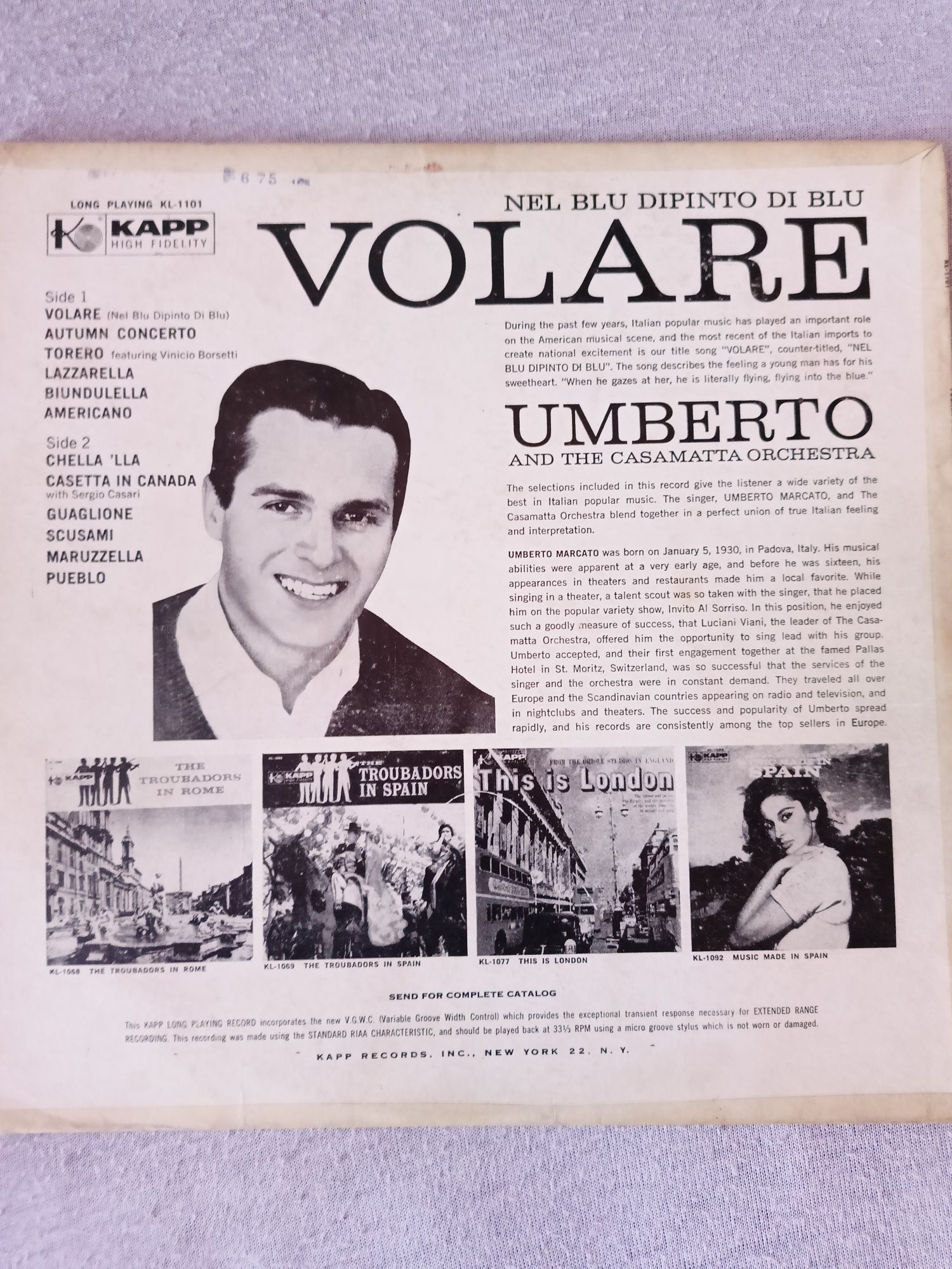 Płyta winylowa Volare And These Fabulous Italian Hits