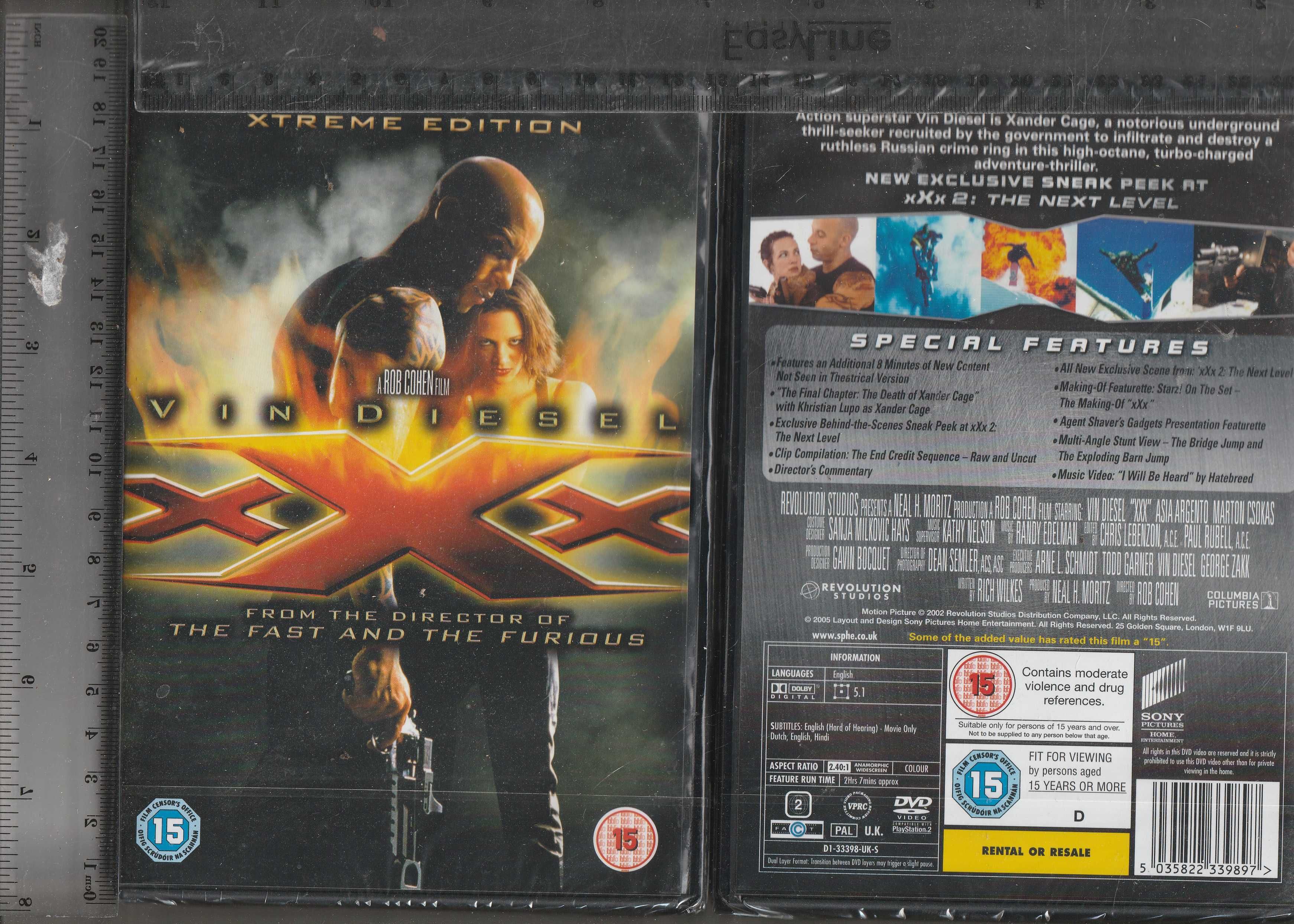 XXX Extreme Van Diesel DVD