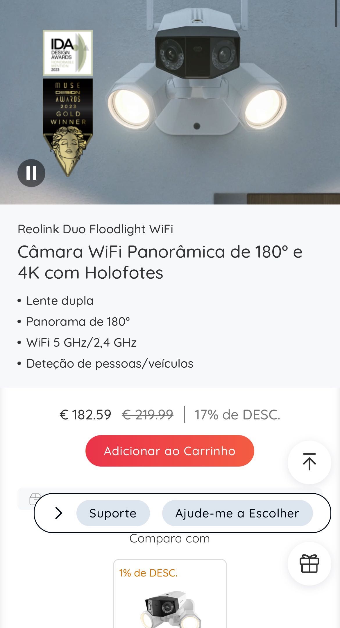 Reolink WiFi câmera segurança
